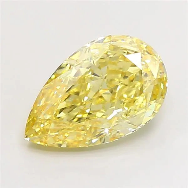4.03ct Pear Lab Grown Diamond (Colour Fancy Intense Yellow, Clarity VVS2, IGI Certified)