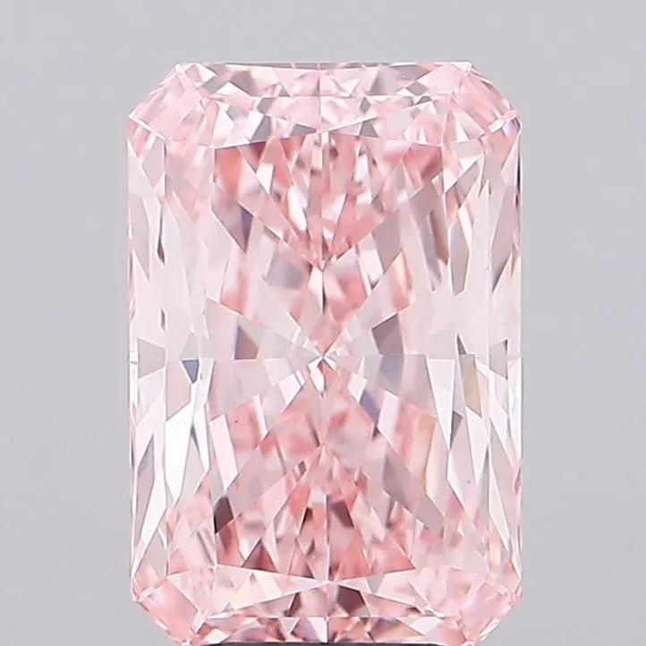 4.03ct Radiant Lab Grown Diamond (Colour Fancy Vivid Pink, Clarity VS1, IGI Certified)