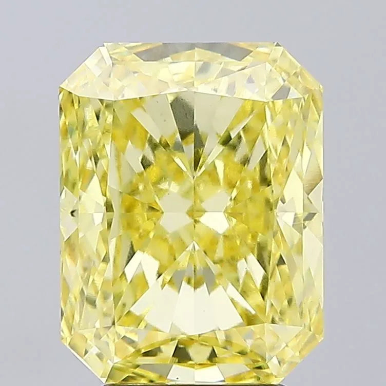 4.03ct Radiant Lab Grown Diamond (Colour Fancy Vivid Yellow, Clarity VVS2, IGI Certified)
