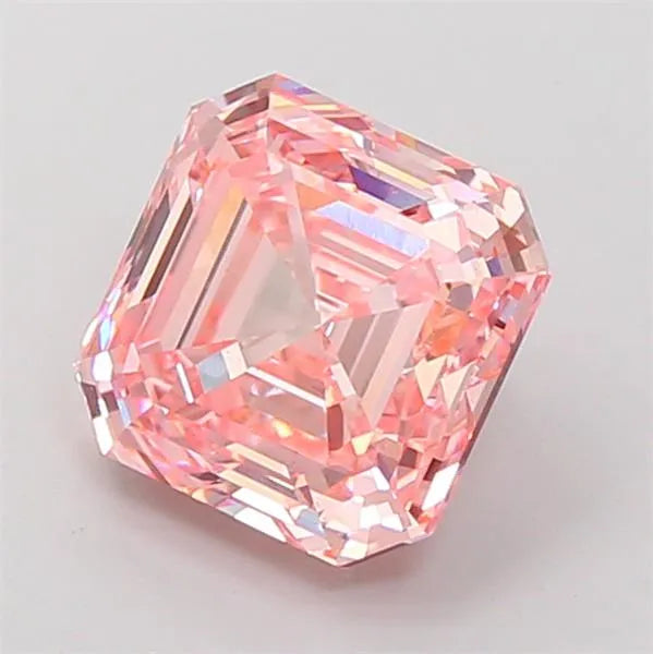 4.04ct Asscher Lab Grown Diamond (Colour Fancy Intense Pink, Clarity VS1, IGI Certified)