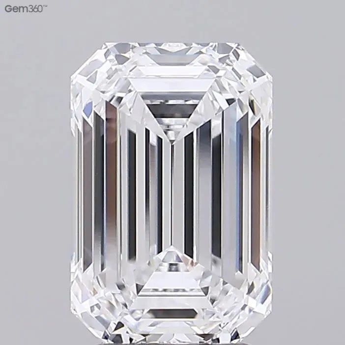 4.04ct Emerald Lab Grown Diamond (Colour D, Clarity VVS2, GIA Certified)