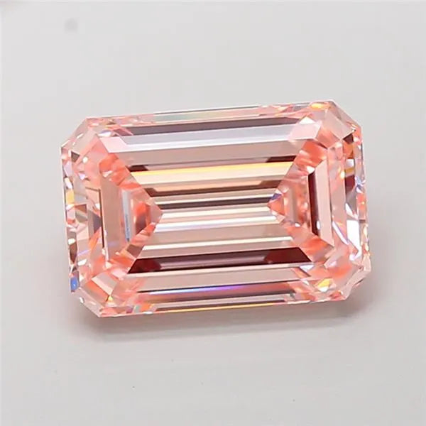 4.04ct Emerald Lab Grown Diamond (Colour Fancy Intense Pink, Clarity VVS2, IGI Certified)