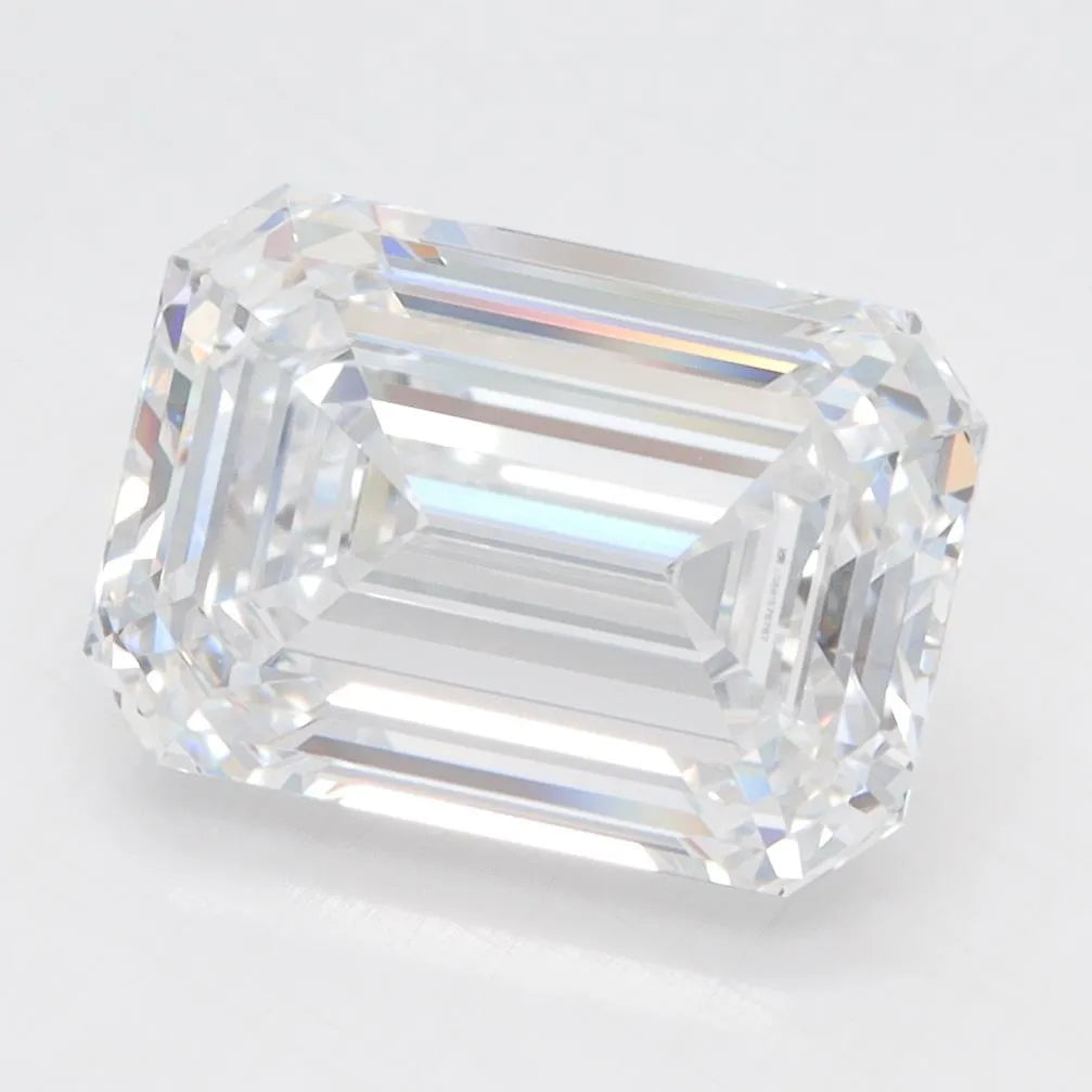 4.05ct Emerald Lab Grown Diamond (Colour D, Clarity IF, IGI Certified)
