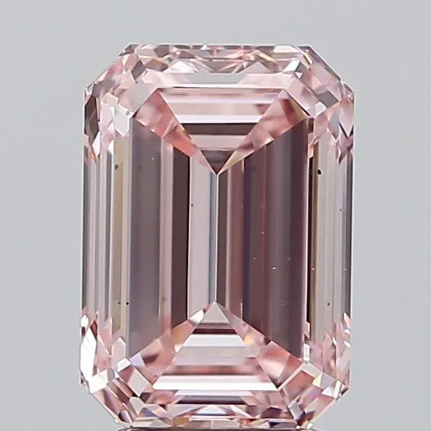 4.05ct Emerald Lab Grown Diamond (Colour Fancy Intense Pink, Clarity VS2, IGI Certified)