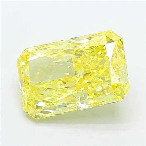 4.05ct Radiant Lab Grown Diamond (Colour Fancy Vivid Yellow, Clarity VS1, IGI Certified)