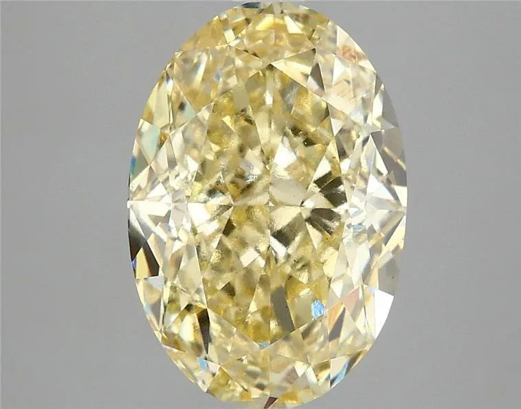 4.06ct Oval Lab Grown Diamond (Colour Fancy Intense Yellow, Clarity VS1, IGI Certified)