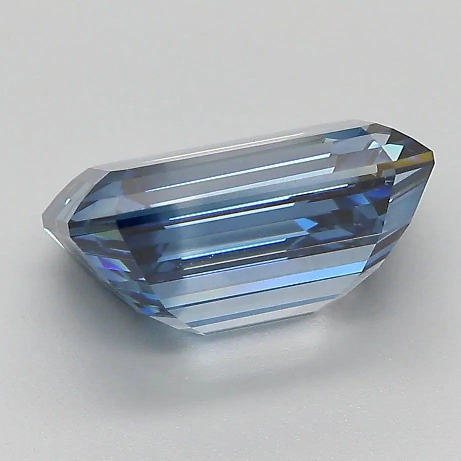 4.08ct Emerald Lab Grown Diamond (Colour Fancy Deep Blue, Clarity VVS2, Cut EX, IGI Certified)