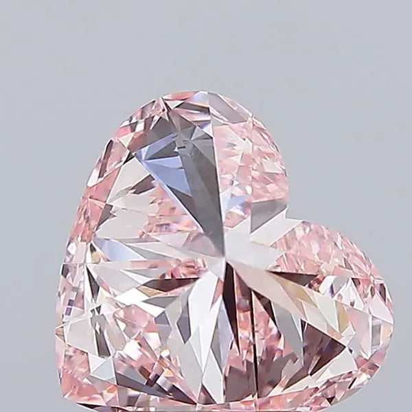 4.08ct Heart Lab Grown Diamond (Colour Fancy Pink, Clarity VS1, IGI Certified)