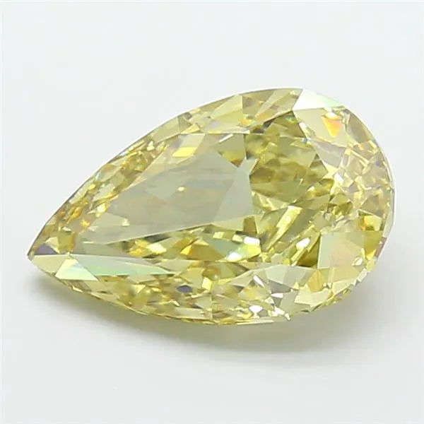 4.08ct Pear Lab Grown Diamond (Colour Fancy Gray Yellow, Clarity VVS2, IGI Certified)