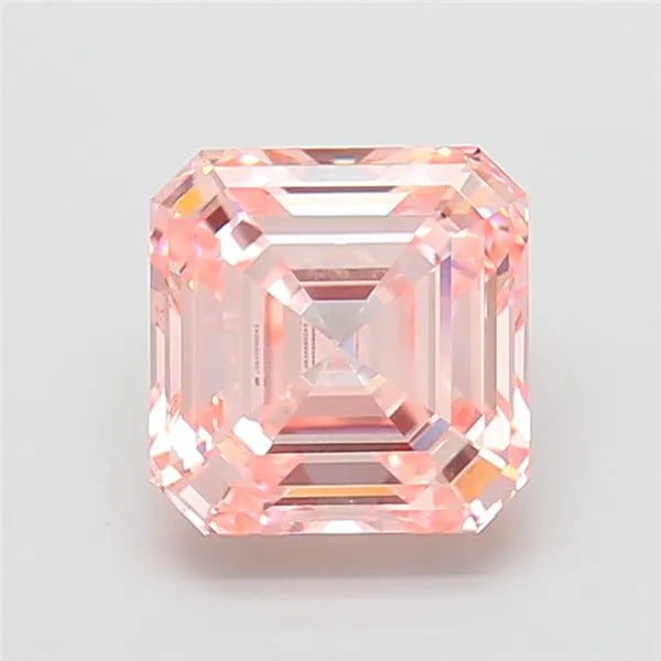 4.09ct Asscher Lab Grown Diamond (Colour Fancy Intense Pink, Clarity VS1, IGI Certified)