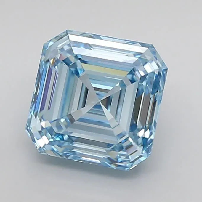 4.09ct Emerald Lab Grown Diamond (Colour Fancy Blue, Clarity VS2, Uncertified)