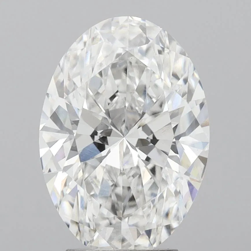 4.09ct Oval Lab Grown Diamond (Colour E, Clarity VVS2, IGI Certified)
