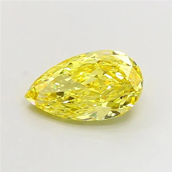 4.09ct Pear Lab Grown Diamond (Colour Fancy Vivid Yellow, Clarity VS2, IGI Certified)