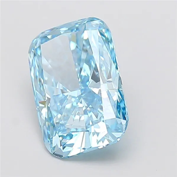 4.10ct Cushion modified Lab Grown Diamond (Colour Fancy Vivid Blue, Clarity VVS2, IGI Certified)