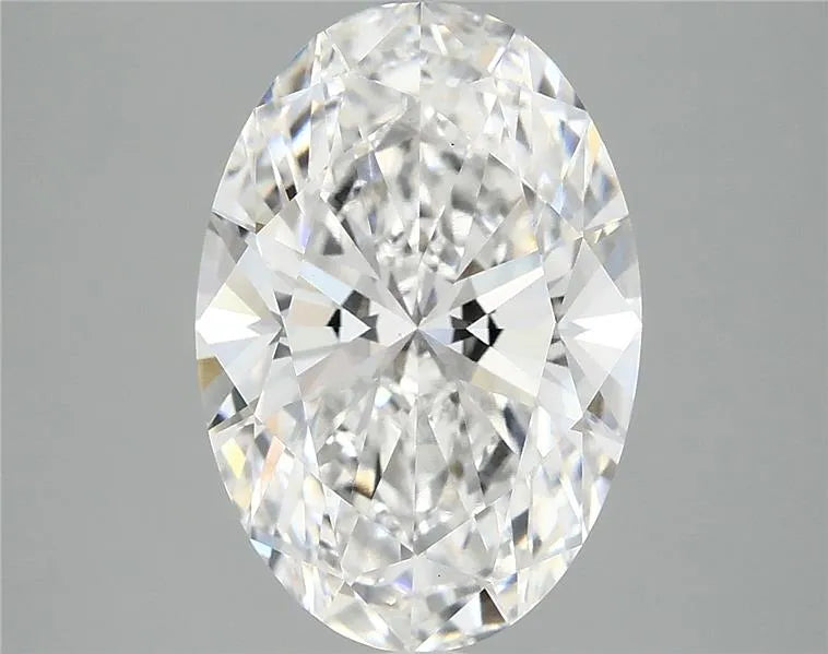 4.10ct Oval Lab Grown Diamond (Colour E, Clarity VVS2, IGI Certified)