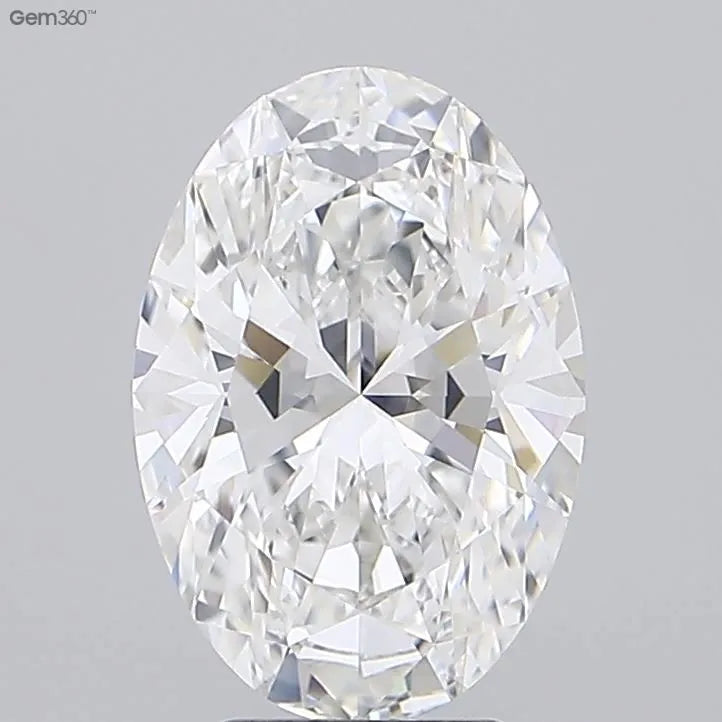 4.10ct Oval Lab Grown Diamond (Colour F, Clarity VVS2, IGI Certified)