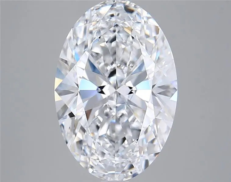 4.11ct Oval Lab Grown Diamond (Colour E, Clarity VVS1, IGI Certified)