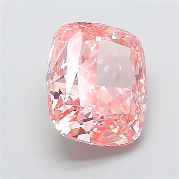 4.12ct Cushion modified Lab Grown Diamond (Colour Fancy Vivid Pink, Clarity VVS2, IGI Certified)