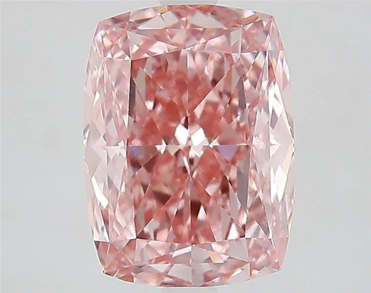 4.13ct Cushion modified Lab Grown Diamond (Colour Fancy Vivid Pink, Clarity VVS2, IGI Certified)
