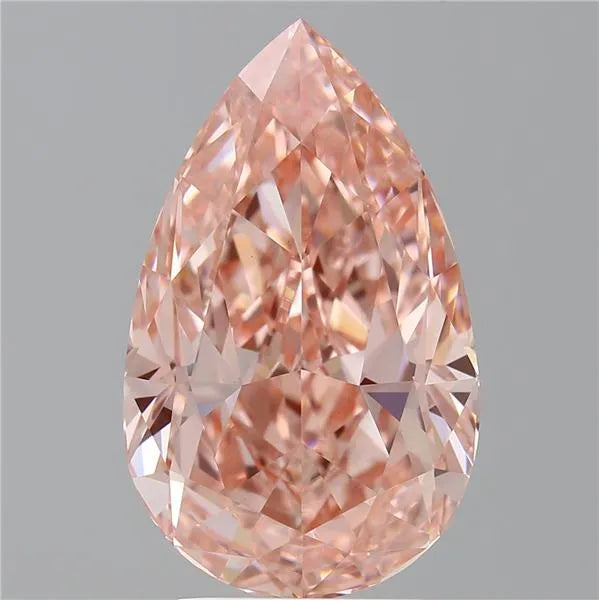 4.13ct Pear Lab Grown Diamond (Colour Fancy Vivid Pink, Clarity VS1, IGI Certified)