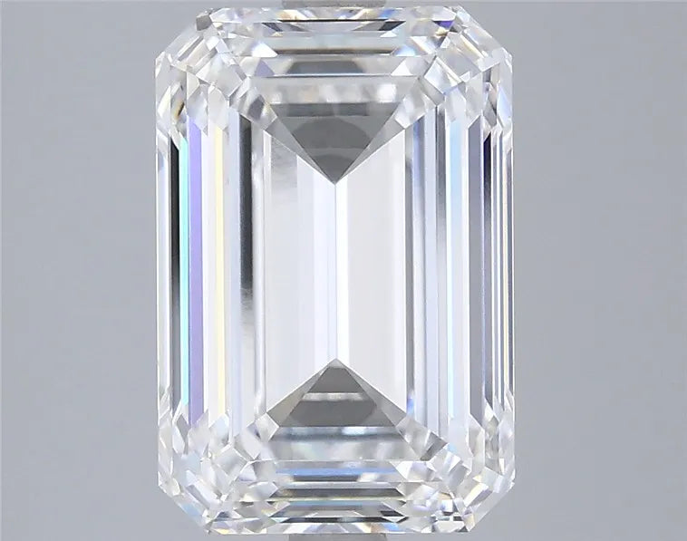 4.14ct Emerald Lab Grown Diamond (Colour D, Clarity VVS2, IGI Certified)