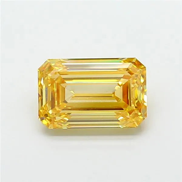 4.19ct Emerald Lab Grown Diamond (Colour Fancy Brownish Yellow, Clarity VS1, IGI Certified)
