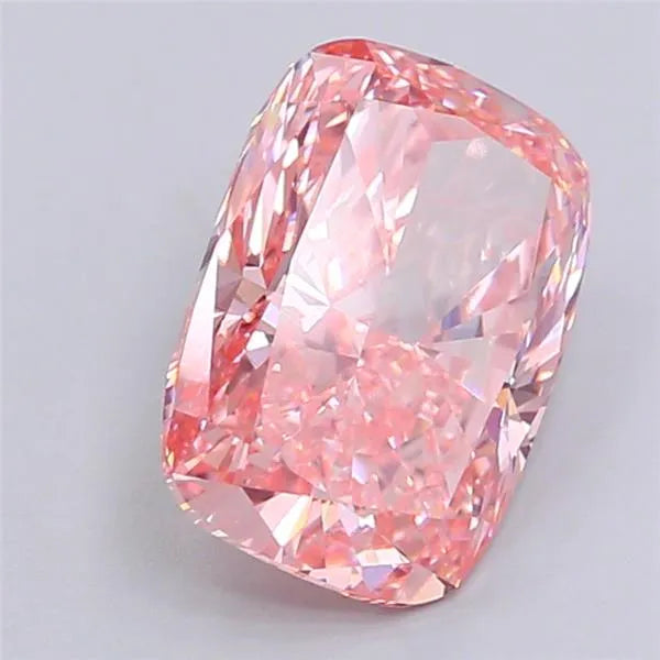 4.20ct Cushion brilliant Lab Grown Diamond (Colour Fancy Vivid Pink, Clarity VS1, IGI Certified)