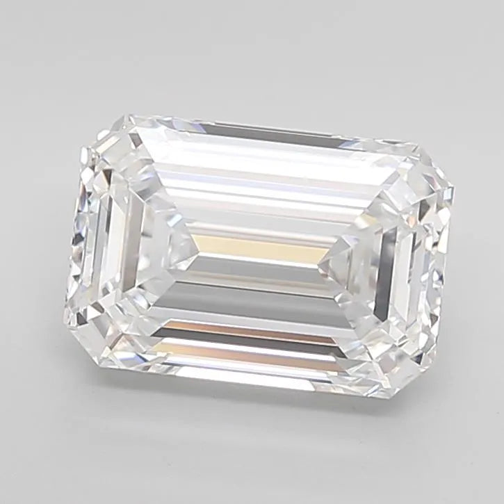 4.25ct Emerald Lab Grown Diamond (Colour D, Clarity IF, Cut EX, IGI Certified)
