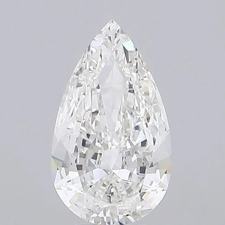 4.30ct Pear Lab Grown Diamond (Colour F, Clarity VVS2, IGI Certified)