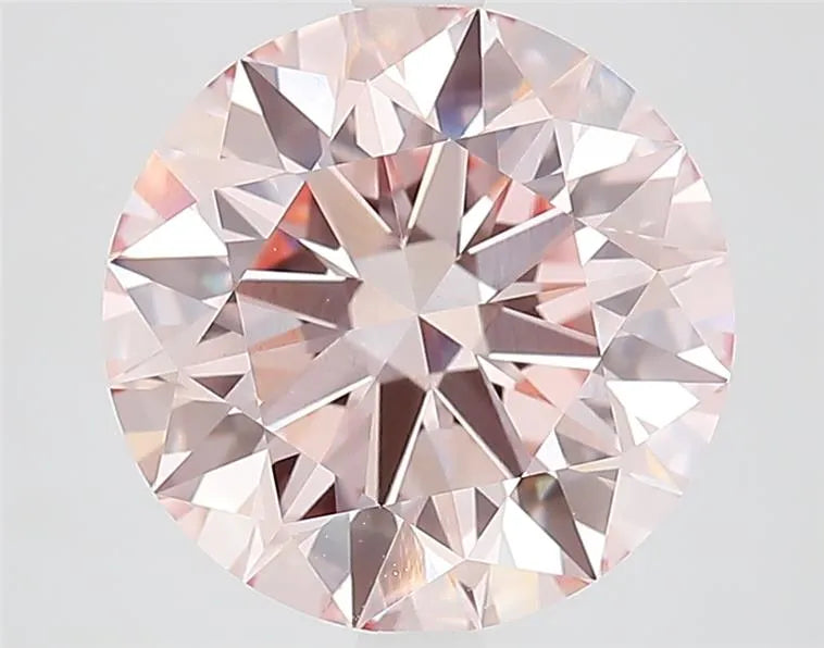 4.38ct Round Lab Grown Diamond (Colour Fancy Intense Pink, Clarity VS1, Cut ID, IGI Certified)