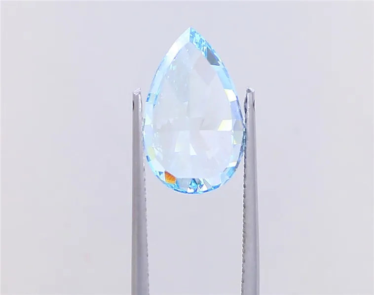 4.39ct Pear Lab Grown Diamond (Colour Fancy Vivid Blue, Clarity VS1, IGI Certified)