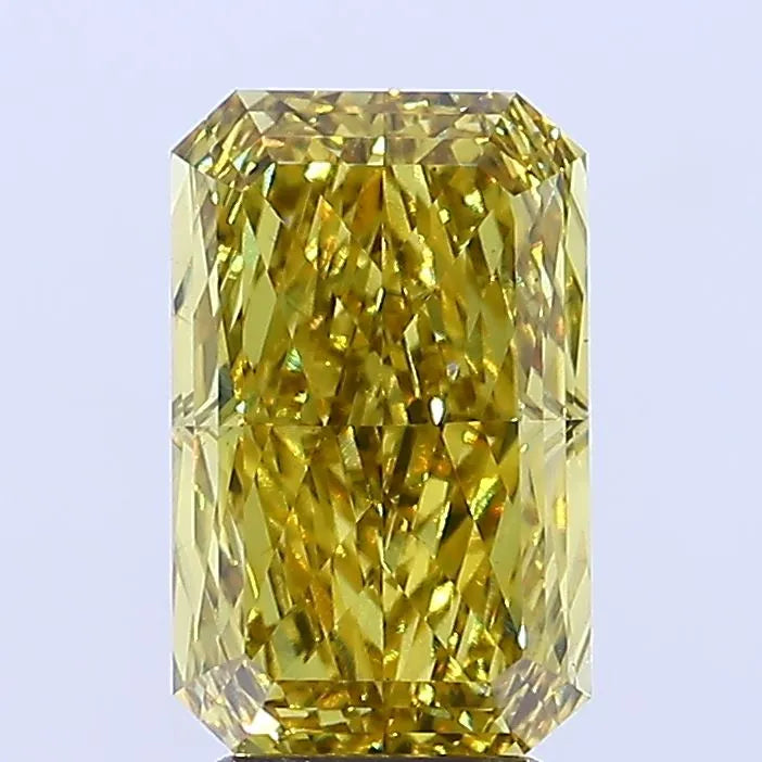 4.40ct Radiant Lab Grown Diamond (Colour Fancy Vivid Yellow, Clarity VS1, IGI Certified)