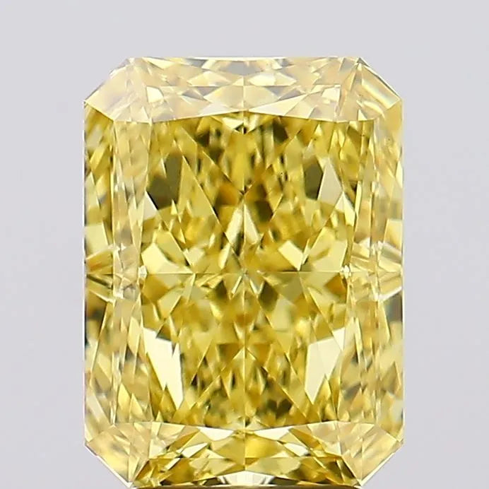 4.40ct Radiant Lab Grown Diamond (Colour Fancy Vivid Yellow, Clarity VS2, IGI Certified)