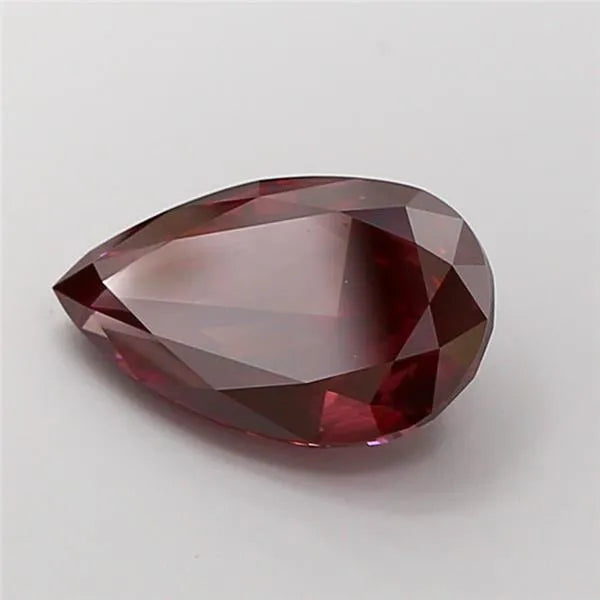 4.44ct Pear Lab Grown Diamond (Colour Fancy Vivid Purple, Clarity VS2, IGI Certified)