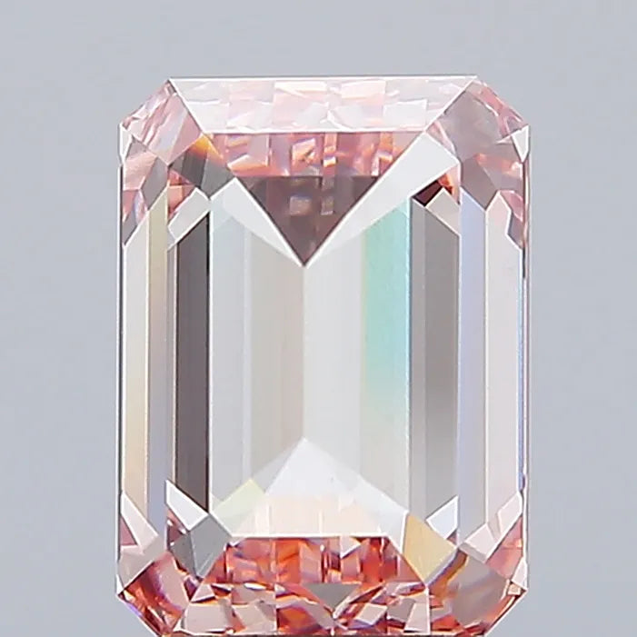4.48ct Emerald Lab Grown Diamond (Colour Fancy Intense Pink, Clarity VVS2, IGI Certified)