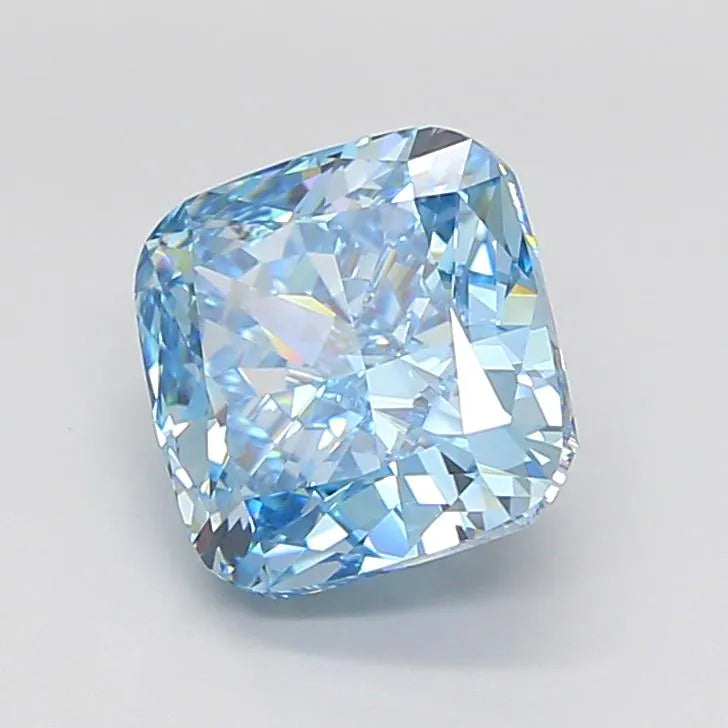 4.50ct Cushion modified Lab Grown Diamond (Colour Fancy Intense Blue, Clarity VVS2, IGI Certified)
