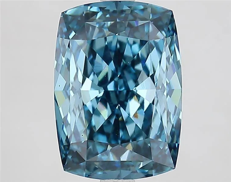 4.51ct Cushion modified Lab Grown Diamond (Colour Fancy Vivid Blue, Clarity VVS2, IGI Certified)