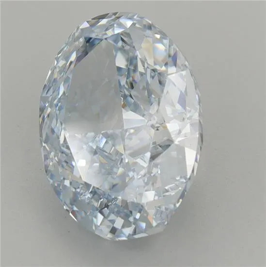 4.51ct Oval Lab Grown Diamond (Colour Fancy Blue, Clarity VVS1, IGI Certified)