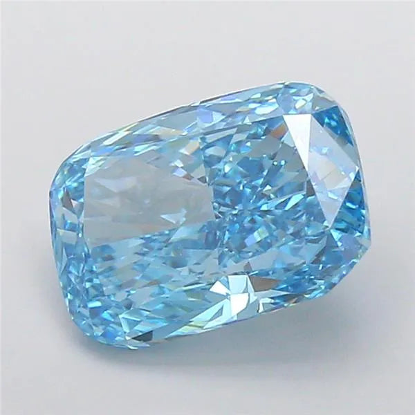 4.52ct Cushion modified Lab Grown Diamond (Colour Fancy Vivid Blue, Clarity VVS2, IGI Certified)