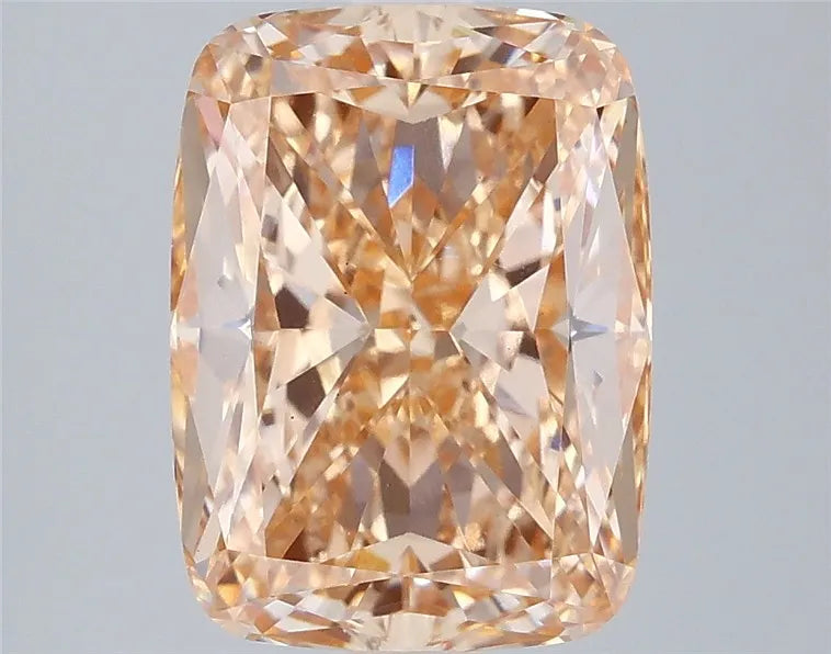 4.53ct Cushion modified Lab Grown Diamond (Colour Fancy Intense Brownish Orange, Clarity VS1, IGI Certified)