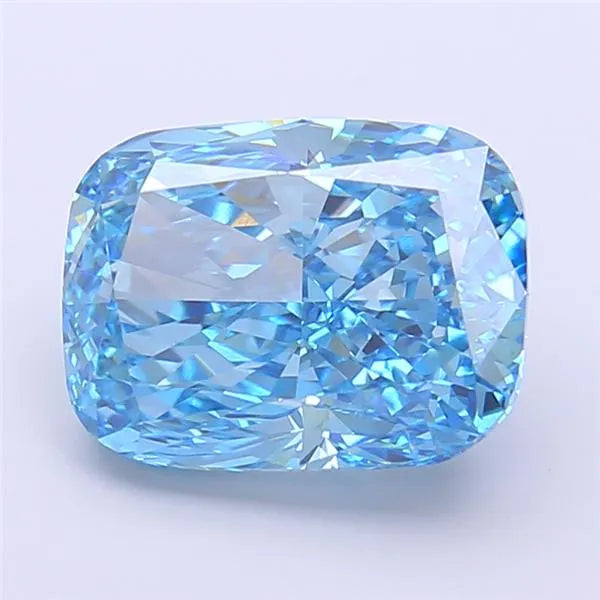 4.53ct Cushion modified Lab Grown Diamond (Colour Fancy Vivid Blue, Clarity VVS2, IGI Certified)