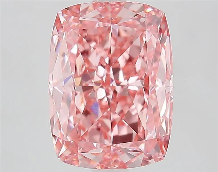 4.53ct Cushion modified Lab Grown Diamond (Colour Fancy Vivid Pink, Clarity VVS2, IGI Certified)