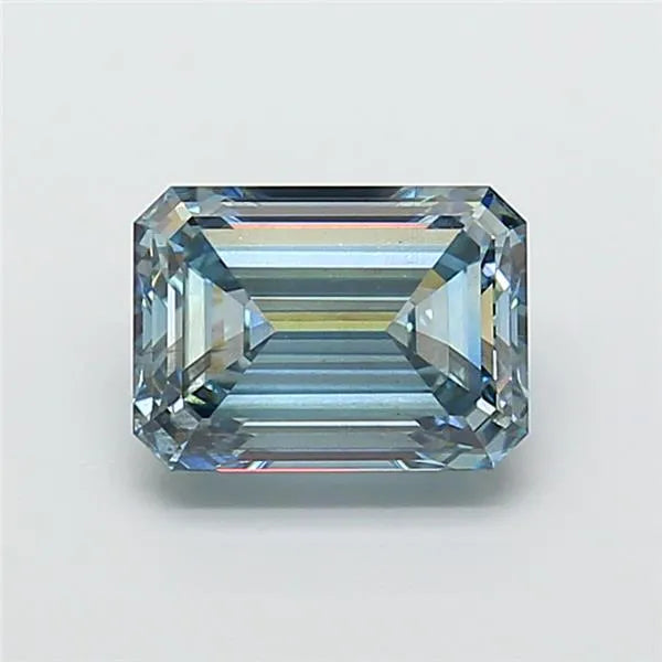 4.53ct Emerald Lab Grown Diamond (Colour Fancy Intense Blue, Clarity SI1, IGI Certified)