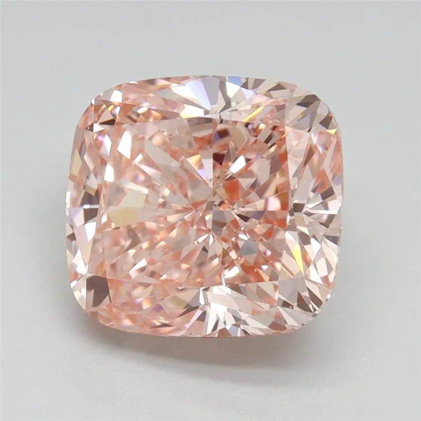 4.55ct Cushion brilliant Lab Grown Diamond (Colour Fancy Vivid Pink, Clarity VVS2, IGI Certified)