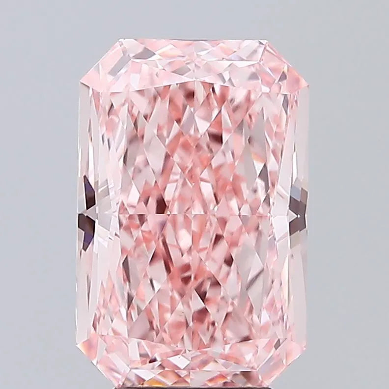 4.59ct Radiant Lab Grown Diamond (Colour Fancy Vivid Pink, Clarity VS1, IGI Certified)