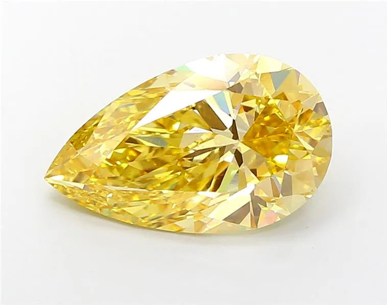 4.95ct Pear Lab Grown Diamond (Colour Fancy Intense Yellow, Clarity VS1, IGI Certified)