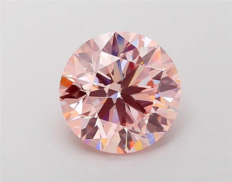 4.99ct Round Lab Grown Diamond (Colour Fancy Pink, Clarity VS1, Cut EX, IGI Certified)
