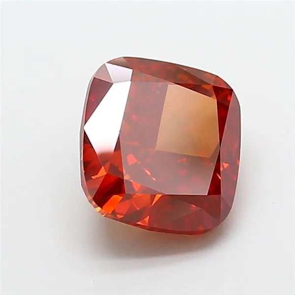 5.00ct Cushion modified Lab Grown Diamond (Colour Fancy Deep Orange, Clarity VS2, IGI Certified)