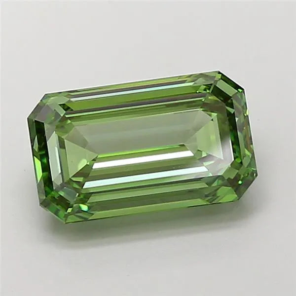 5.00ct Emerald Lab Grown Diamond (Colour Fancy Vivid Green, Clarity VS1, IGI Certified)