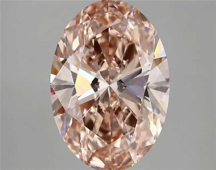 5.00ct Oval Lab Grown Diamond (Colour Fancy Intense Pink, Clarity VS1, IGI Certified)
